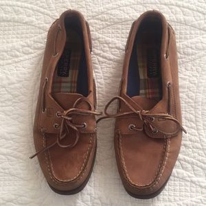 Tan Sperry Boat Shoes